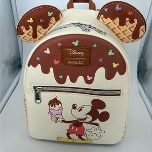 Loungefly Disney Mickey Mouse Ice Cream Mini Backpack